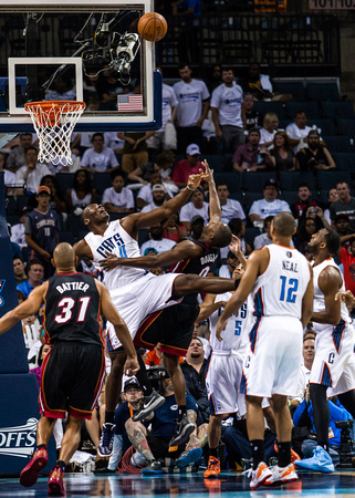 Bobcats v Heat 2014 playoffs Game 3-325
